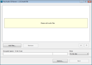 Free Audio CD Burner Screenshot