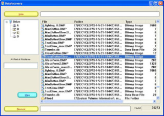 DataRecovery Screenshot